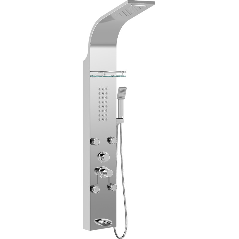 Mexen Adrox душ панел с чучур, хром - 7613-04-00