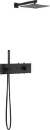 Mexen Azul вграден душ комплект, черен - 7629-03-70