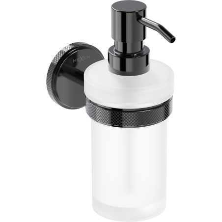 Mexen Gravo дозатор за сапун, черен хром - 70A93058-73