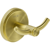 Mexen Gravo двойна закачалка за кърпи, златна четка - 70A93012-55