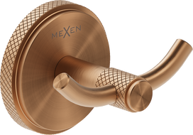 Mexen Gravo двойна кука за кърпа, четкана мед - 70A93012-65