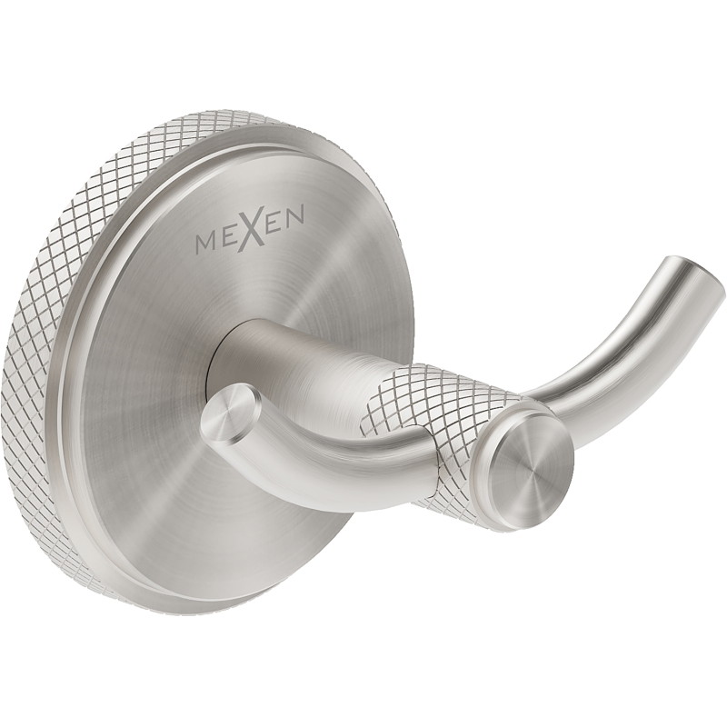 Mexen Gravo двойна кука за кърпи, матиран никел - 70A93012-97