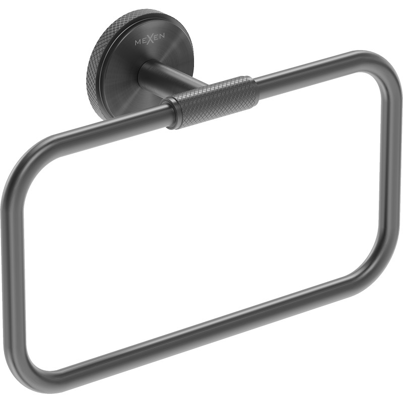 Mexen Gravo закачалка за кърпи, четкано в цвят оръжеен сив - 70A93031-66
