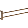 Mexen Loop двойна въртяща се закачалка за кърпи, розово злато - 70A71049-60