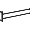 Mexen Loop двоен въртящ се закачалка за кърпи, черен - 70A71049-70