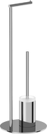 Mexen Loop стоища тоалетна четка с държач за хартия, хром - 70A71095-00