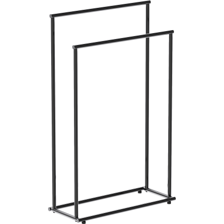 Mexen Loop Стояща закачалка за кърпи, черен хром - 70A71098-73