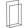 Mexen Loop Стояща закачалка за кърпи, черен хром - 70A71098-73