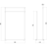 Mexen Loop Стояща закачалка за кърпи, черен хром - 70A71098-73