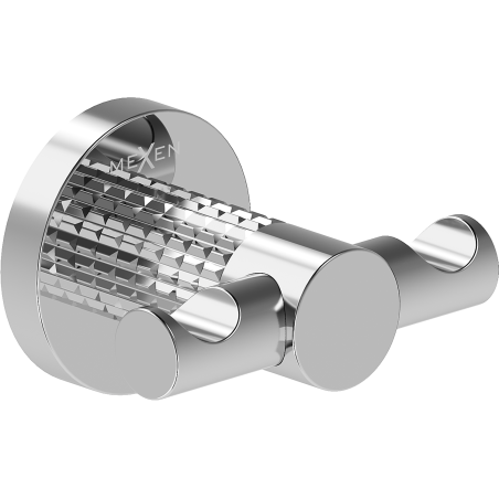 Mexen Triv двойна закачалка за кърпа, хром - 70A33012-00