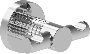 Mexen Triv двойна закачалка за кърпа, хром - 70A33012-00