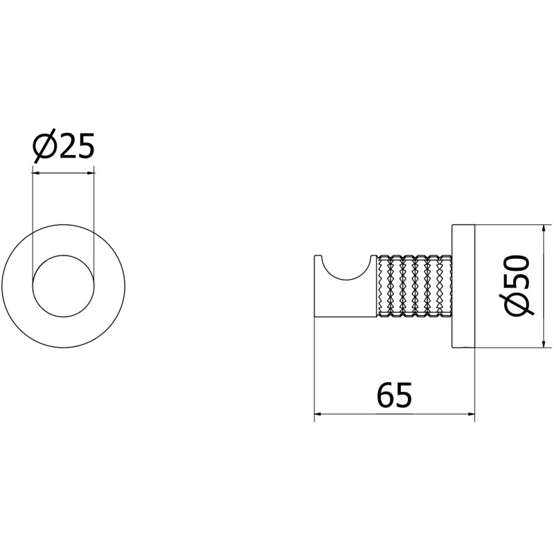 Mexen Triv кука за кърпа, златно четкано - 70A33011-55
