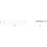 Mexen Triv рафт за кърпи, златна четкана - 70A33081-55