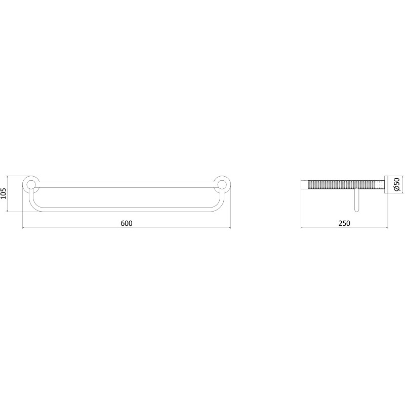 Mexen Triv рафт за кърпи, розово злато - 70A33081-60