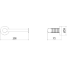 Mexen Triv държач за тоалетна хартия, розово злато - 70A33025-60