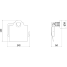 Mexen Triv държач за тоалетна хартия, хром - 70A33021-00