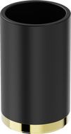 Mexen Triv стойка за четки за зъби, черно/златно - 70A33053-50B