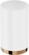 Mexen Triv стояща чаша за четки, бяло/розово злато - 70A33053-60W
