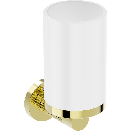 Mexen Triv чаша за четки за зъби, бял/златен - 70A33051-50W