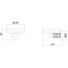 Mexen Triv сапунерка, черна/четкан никел - 70A33055-97B