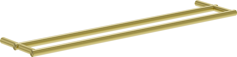 Mexen Loop двойна закачалка за кърпи, изчеткано злато - 70A71047-55