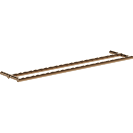 Mexen Loop двойна закачалка за кърпи, розово злато - 70A71047-60