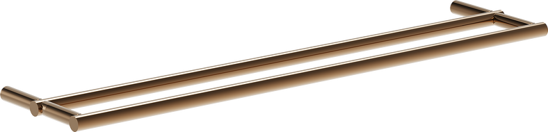 Mexen Loop двойна закачалка за кърпи, розово злато - 70A71047-60