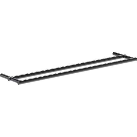 Mexen Loop двойна закачалка за кърпи, черен хром - 70A71047-73