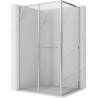 Mexen Linea плъзгаща душ кабина 80 x 85 см, прозрачна, хром - 8E1-080-085-01-01