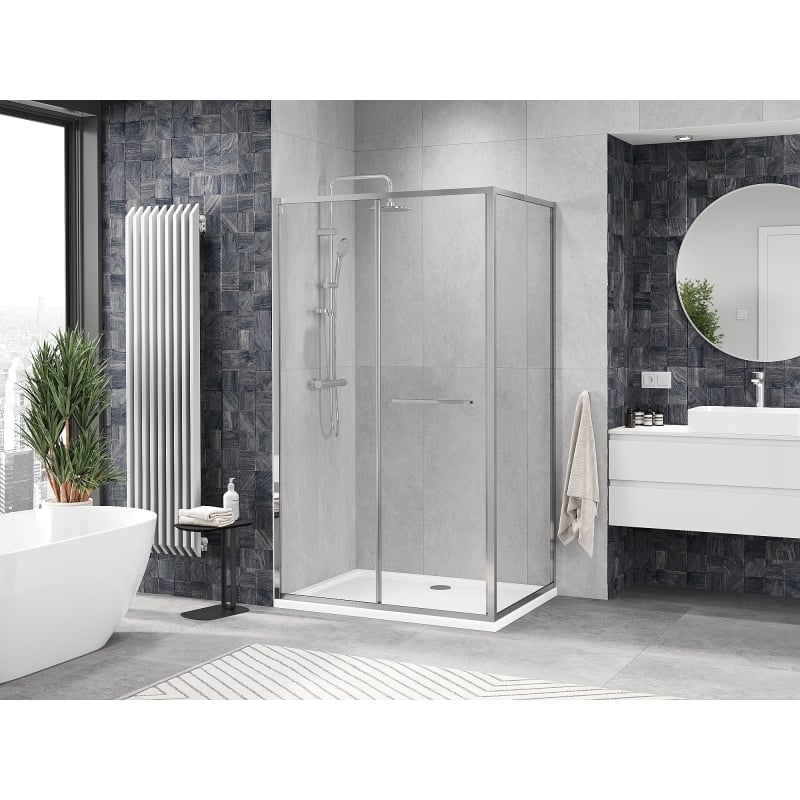 Mexen Linea плъзгаща се душ кабина 85 x 95 см, прозрачна, хром - 8E1-085-095-01-01