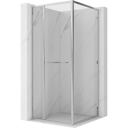 Mexen Linea плъзгаща се душ кабина 80 x 80 см, прозрачна, хром - 8E1-080-080-01-01