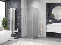 Mexen Linea разтегателна душ кабина 90 x 90 см, прозрачна, хром - 8E1-090-090-01-01
