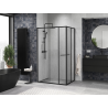 Mexen Linea разтегателна душ кабина 95 x 85 см, прозрачна, черна - 8E1-095-085-70-70