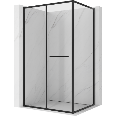 Mexen Linea плъзгаща се душ кабина 120 x 85 см, прозрачна, черна - 8E1-120-085-70-70