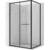 Mexen Linea плъзгаща се душ кабина 80 x 90 см, прозрачна, черна - 8E1-080-090-70-70