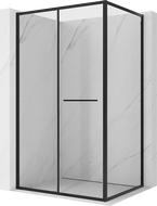 Mexen Linea плъзгаща се душ кабина 100 x 90 см, прозрачна, черна - 8E1-100-090-70-70