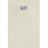 Mexen Hugo правоъгълна душ кабина SMC 120 x 80 см, бежова, капак инокс - 42698012-X