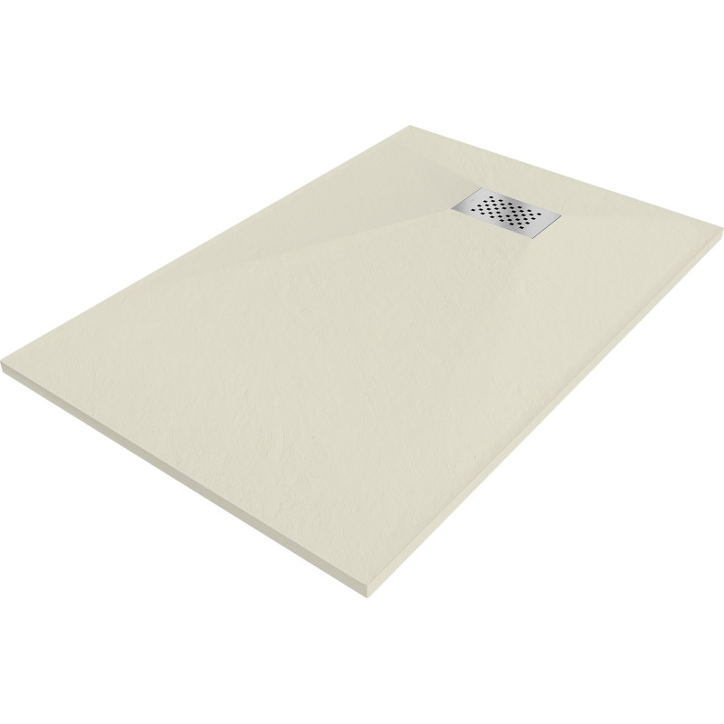 Mexen Hugo правоъгълно поддушово корито SMC 90 x 80 cm, бежово, inox покритие