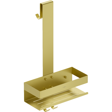 Mexen Brin-1 кошница за баня с закачалка, златисто четкано - 70A8841-55