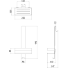 Mexen Brin-1 баня кошница с закачалка, матирана мед - 70A8841-65