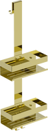 Mexen Brin-2 баня кошница с кука, златен - 70A8842-50