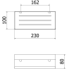 Mexen Brin-L лозова кошница за баня, златна - 70A8730-50