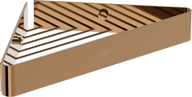 Mexen Evos-C ъглова кошница за баня, розово злато - 70A8514-60