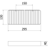 Mexen Evos-L кош за баня, бял - 70A8714-20