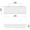 Mexen Uni-L баня кошница, златиста - 70A8719-50