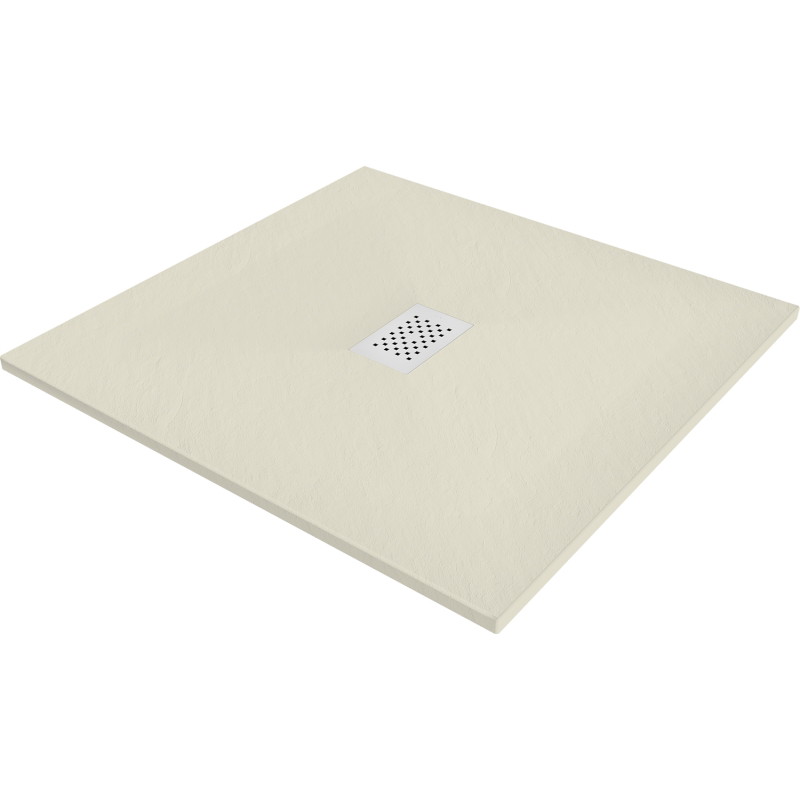 Mexen Hugo квадратно корито SMC 100 x 100 см, бежово, бяла маска - 42691010-W