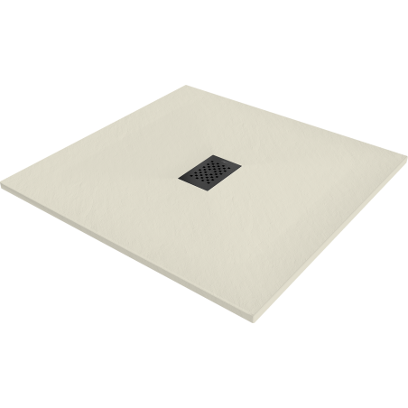 Mexen Hugo Квадратен душ поддушник SMC 100 x 100 cm, бежов, черно покритие - 42691010-B