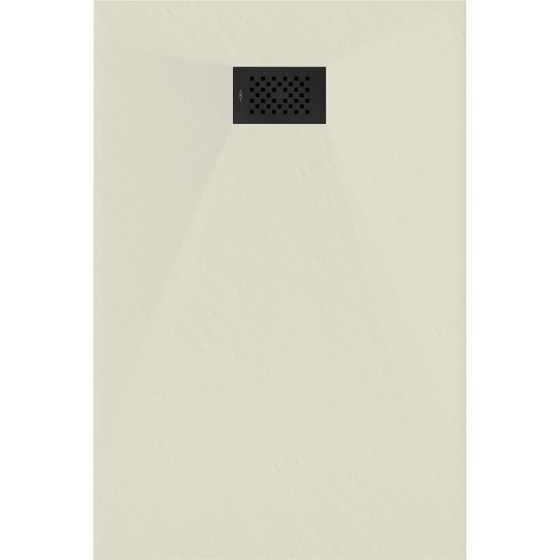 Mexen Hugo правоъгълен душ кабина SMC 90 x 80 cm, бежов, черен капак - 42698090-B