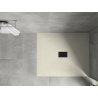 Mexen Hugo правоъгълна душ кабина SMC 120 x 100 см, бежова, черна капачка - 42691012-B