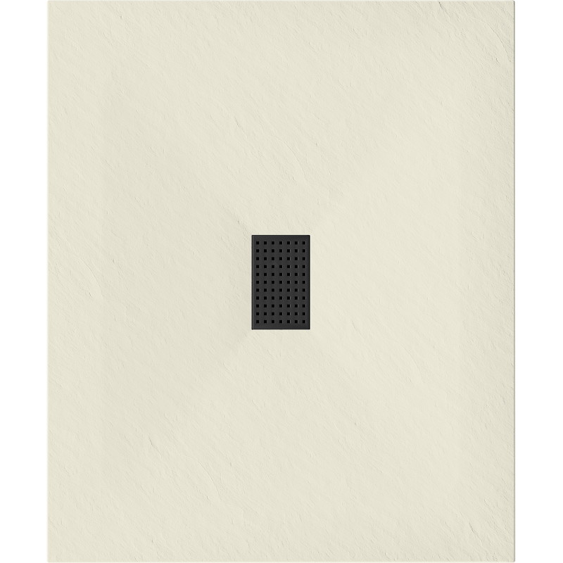 Mexen Hugo правоъгълна душ кабина SMC 120 x 100 см, бежова, черна капачка - 42691012-B